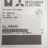 Japan (A)Unused,NV63-CV,3P 20A 30mA  漏電遮断器 ,Earth Leakage Breaker 3-Pole,MITSUBISHI