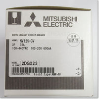 Japan (A)Unused,NV125-CV,3P 75A 100/200/500mA Japanese Earth Leakage Breaker 3-Pole,MITSUBISHI 