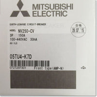 Japan (A)Unused,NV250-CV,3P 150A 30mA AX-1LS  漏電遮断器 補助スイッチ付き ,Earth Leakage Breaker 3-Pole,MITSUBISHI