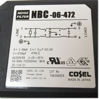 Japan (A)Unused,NBC-06-472  単相ノイズフィルタ 高減衰タイプ ,Noise Filter / Surge Suppressor,COSEL