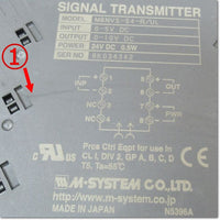 Japan (A)Unused,M6NVS-54-R/UL  ねじ端子接続形超薄形変換器 DC24V ,Signal Converter,M-SYSTEM