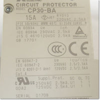 Japan (A)Unused,CP30-BA,2P 1-M 15A circuit protector 2-Pole,MITSUBISHI 