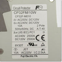 Japan (A)Unused,CP32FM,W 2P 10A circuit protector 2-Pole,Fuji 