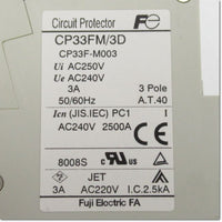 Japan (A)Unused,CP33FM,D 3P 3A  サーキットプロテクタ 遅延装置付 ,Circuit Protector 2-Pole,Fuji