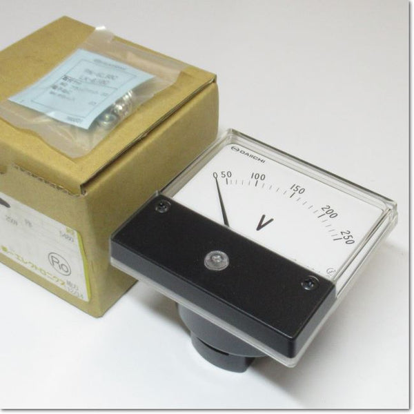 Japan (A)Unused,PSK-80C 250V 0-250V　交流電圧計 ダイレクト計器
