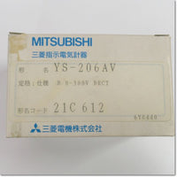 Japan (A)Unused,YS-206AV 300V 0-300V DRCT B Voltmeter,MITSUBISHI 
