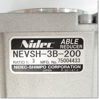 NEVSH-3B-200-T3　エイブル減速機　 ,Reduction Gear (GearHead),NIDEC-SHIMPO - Thai.FAkiki.com