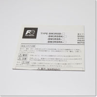 Japan (A)Unused,BM3RSR-P63　マニュアルモータスタータ 0.4-0.63A ,Manual Motor Starters,Fuji