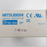Japan (A)Unused,CP30-BA,2P 1-MD 0.5A　サーキットプロテクタ 中速形イナーシャルディレイ付き ,Circuit Protector 2-Pole,MITSUBISHI