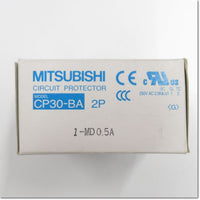 Japan (A)Unused,CP30-BA 2P 1-MD 0.5A　サーキットプロテクタ 中速形イナーシャルディレイ付き ,Circuit Protector 2-Pole,MITSUBISHI