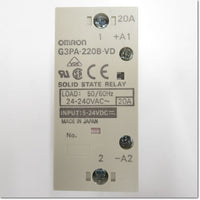 Japan (A)Unused,G3PA-220B-VD DC5-24V　パワー・ソリッドステート・リレー ,Solid-State Relay / Contactor,OMRON