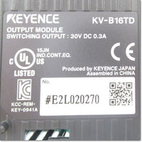 Japan (A)Unused,KV-B16TD 拡張出力ユニット トランジスタ出力16点 ネジ端子台 過電流保護付き ,I/O Module,KEYENCE