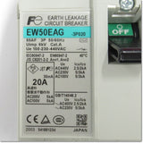 Japan (A)Unused,EW50EAG,3P 20A 30mA Japanese Earth Leakage Breaker 3-Pole,Fuji 