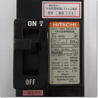 Japan (A)Unused,TS-50S 2P 20A  耐熱ヒューズフリー遮断器 ,MCCB 2-Pole,HITACHI