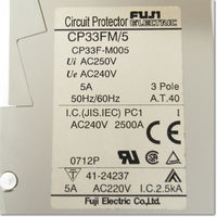 Japan (A)Unused,CP33FM 3P 5A  サーキットプロテクタ ,Circuit Protector 3-Pole,Fuji