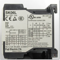 Japan (A)Unused,SK06LW-E10K1P4 DC24V 1.4-2.1A 1a 電磁開閉器 ,Electromagnetic Contactor / Switch,Fuji 