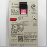 Japan (A)Unused,NV32-CVF,2P 15A 100mA Japanese ,Earth Leakage Circuit Breaker 2-Pole,MITSUBISHI 