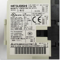 Japan (A)Unused,MSO-2XN10 AC100V 1.7-2.5A 1a×2 Switch,Reversible Type Electromagnetic Switch,MITSUBISHI 