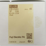 Japan (A)Unused,EW32AAG,3P 10A 30mA 4B 漏電遮断器 ,Earth Leakage Breaker 3-Pole,Fuji 