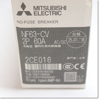 Japan (A)Unused,NF63-CV,2P 60A  ノーヒューズ遮断器 ,MCCB 2-Pole,MITSUBISHI