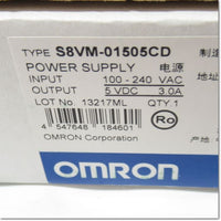 Japan (A)Unused,S8VM-01505CD  スイッチング・パワーサプライ カバー付きタイプ DINレール取りつけ DC5V 3A ,DC5V Output,OMRON