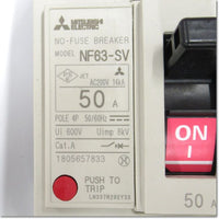 Japan (A)Unused,NF63-SV,4P 50A  ノーヒューズ遮断器 ,Peripherals / Low Voltage Circuit Breakers And Other,MITSUBISHI