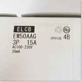 Japan (A)Unused,EW50AAG,3P 15A 30mA 4B 漏電遮断器 ,Earth Leakage Breaker 3-Pole,Fuji 