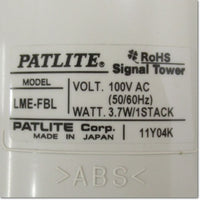 Japan (A)Unused,LME-210FBL-RY  φ60 LED中型積層信号灯 ポール取付け AC100V ,Laminated Signal Lamp <Signal Tower>,PATLITE