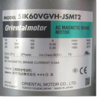 5IK60VJSMT2-5  三相高効率インダクションモータ 三相200V 減速比5 取付角90mm ,Induction Motor (Three-Phase),ORIENTAL MOTOR - Thai.FAkiki.com