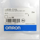 Japan (A)Unused,E32-T11L 2M fiber optic sensor module,OMRON 