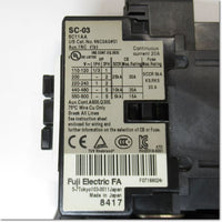 Japan (A)Unused,SW-03,AC200V 0.95-1.45A 1b  電磁開閉器 ,Irreversible Type Electromagnetic Switch,Fuji