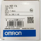 H5F-FA 24h×1week AC100-240V　デジタル・デイリータイムスイッチ ,Time Switch,OMRON