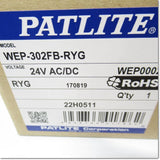 Japan (A)Unused,WEP-302FB-RYG AC/DC24V ,Laminated Signal Lamp<signal tower> ,PATLITE </signal>