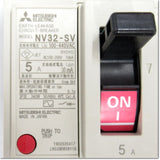 Japan (A)Unused,NV32-SV,3P 5A 30mA  漏電遮断器 ,Earth Leakage Breaker 3-Pole,MITSUBISHI