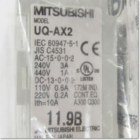 Japan (A)Unused,UQ-AX2 補助接点ユニット 1a1b ,Electromagnetic Contactor / Switch Other,MITSUBISHI 