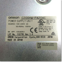 Japan (A)Unused,C200HW-PA204C AC電源ユニット AC100～240V(ワイドレンジ) Ver1.0 ,Power Supply Module,OMRON 