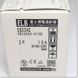 Japan (A)Unused,EG32AC,2P 15A 30mA  漏電遮断器 ,Earth Leakage Circuit Breaker 2-Pole,Fuji