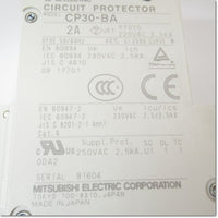 Japan (A)Unused,CP30-BA,3P 1-M 2A circuit protector 3-Pole,MITSUBISHI 