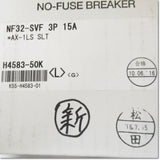 Japan (A)Unused,NF32-SVF,3P 15A AX-1LS Japanese equipment,MCCB 3 Poles,MITSUBISHI 
