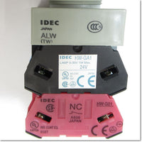 Japan (A)Unused,ALFW22211DY φ22 automatic switch 1a1b AC/DC24V ,Illuminated Push Button Switch,IDEC 