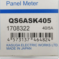 Japan (A)Unused,QS6ASK405 5A 0-40-120A CT40/5A  パネル用計器 交流電流計 3倍延長 赤針付き ,Voltmeter,KASUGA