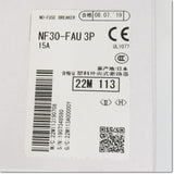 Japan (A)Unused,NF30-FAU,3P 15A  ノーヒューズ遮断器 ,MCCB 3 Poles,MITSUBISHI