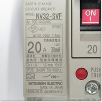 Japan (A)Unused,NV32-SVF,3P 20A 30mA  漏電遮断器 ,Earth Leakage Breaker 3-Pole,MITSUBISHI