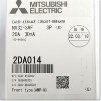 Japan (A)Unused,NV32-SVF,3P 20A 30mA  漏電遮断器 ,Earth Leakage Breaker 3-Pole,MITSUBISHI