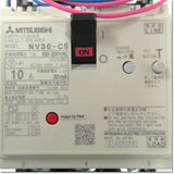 Japan (A)Unused,NV30-CS,3P 10A 30mA AL-1LS  漏電遮断器 警報スイッチ付 ,Earth Leakage Breaker 3-Pole,MITSUBISHI