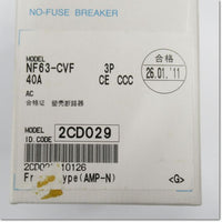 Japan (A)Unused,NF63-CVF,3P 40A  ノーヒューズ遮断器 ,MCCB 3 Poles,MITSUBISHI