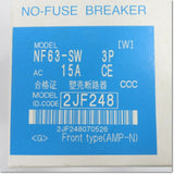 Japan (A)Unused,NF63-SW,3P 15A  ノーヒューズ遮断器 ,MCCB 3 Poles,MITSUBISHI