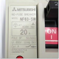 Japan (A)Unused,NF63-SW,3P 20A MCCB 3 Poles,MITSUBISHI 