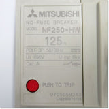 Japan (A)Unused,NF250-HW,3P 125A Japan (A)Unused,MCCB 3 Poles,MITSUBISHI 