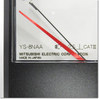 Japan (A)Unused,YS-8NAA 5A 0-40-120A 40/5A BR  交流電流計　3倍延長 赤針付き　 ,Ammeter,MITSUBISHI